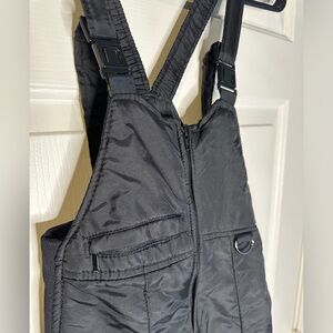 Zermatt youth Small Snow Bibs Black